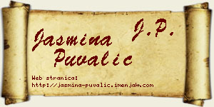 Jasmina Puvalić vizit kartica